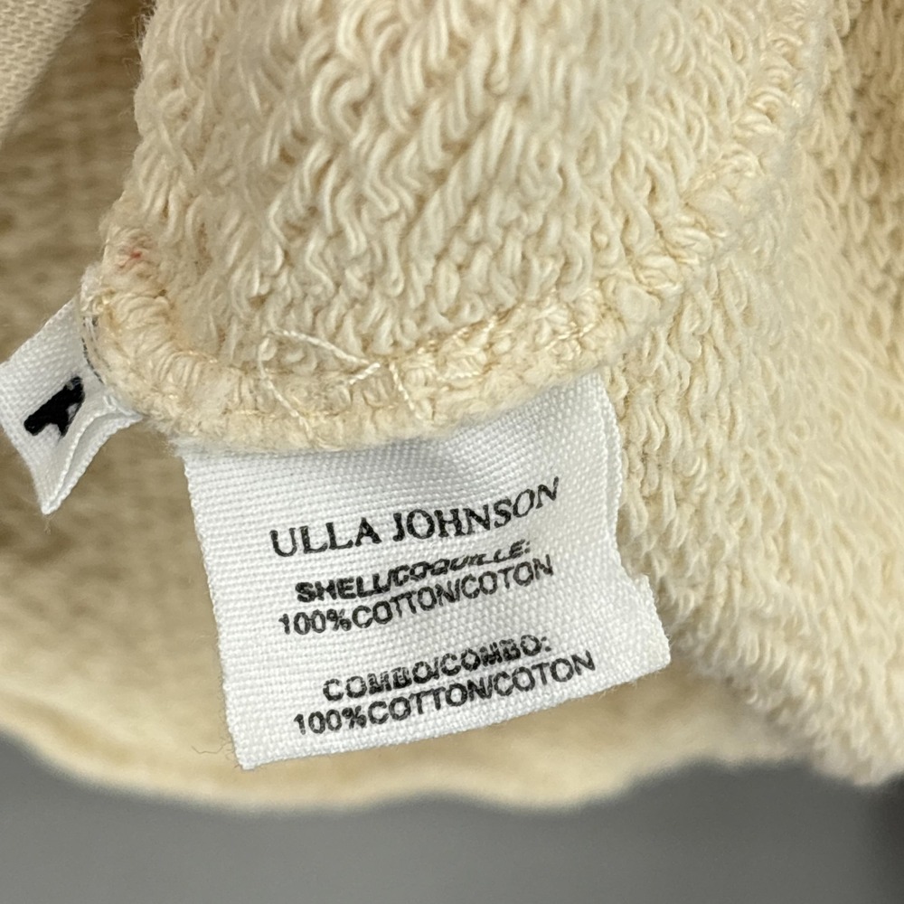 Ulla Johnson Sweater XS P‎ Cotton V Neck Tie Ruffle Puff Sleeve Alba Pullover - Picture 8 of 16